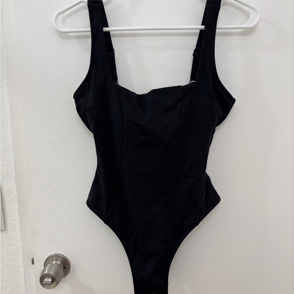 TA3 Squarey Hi Cut one piece swimsuit